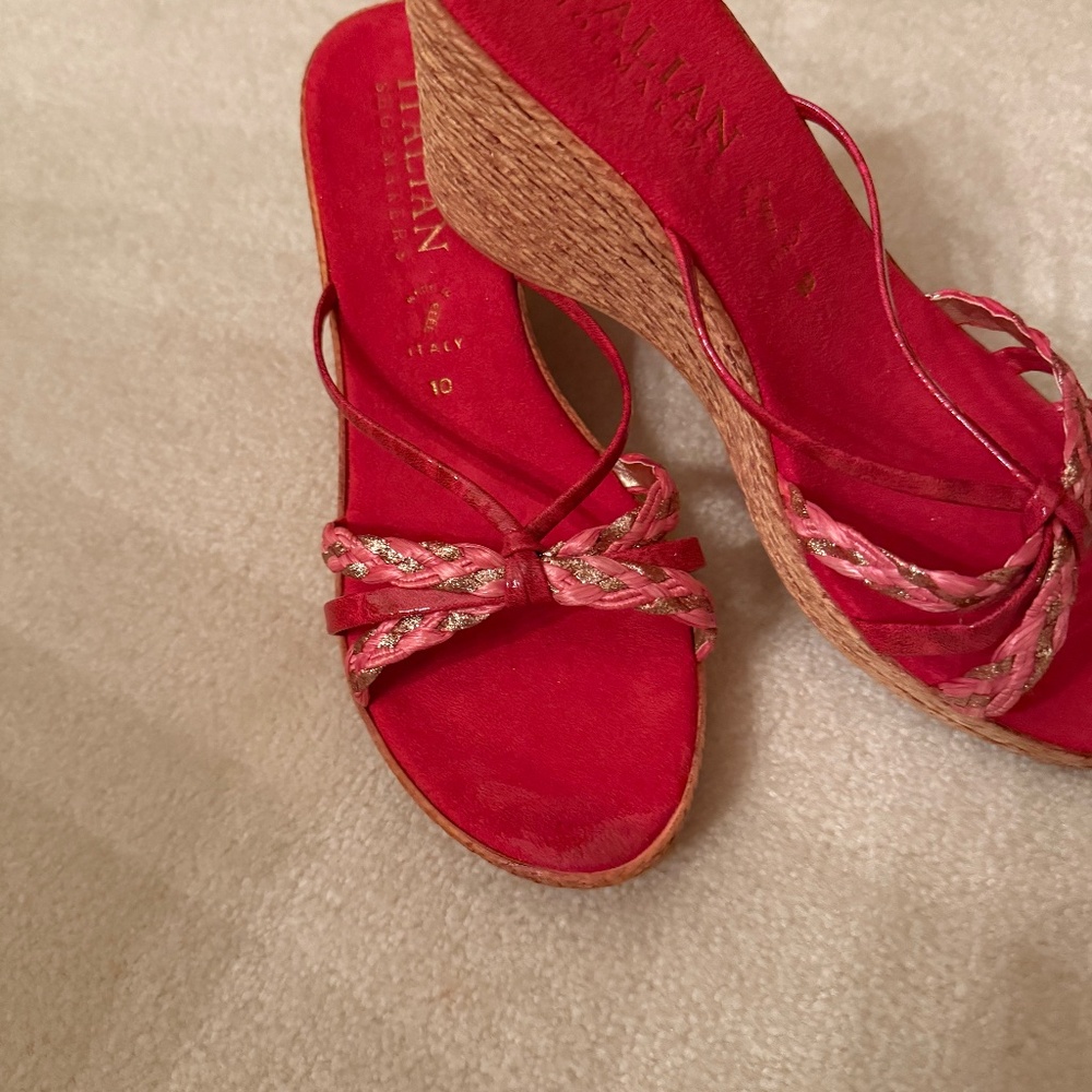 Sandal wedge heel